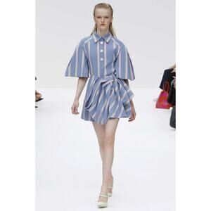 Carolina Herrera Stripe Mini Skirt Spring 2020 Womens 14